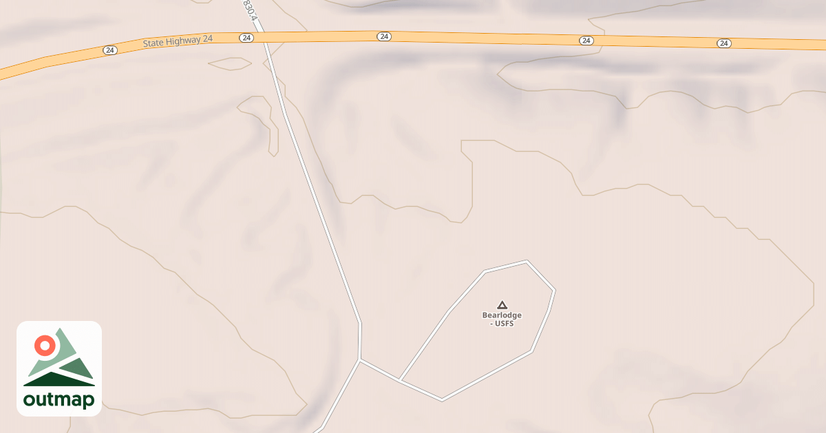 Map of BEARLODGE CG