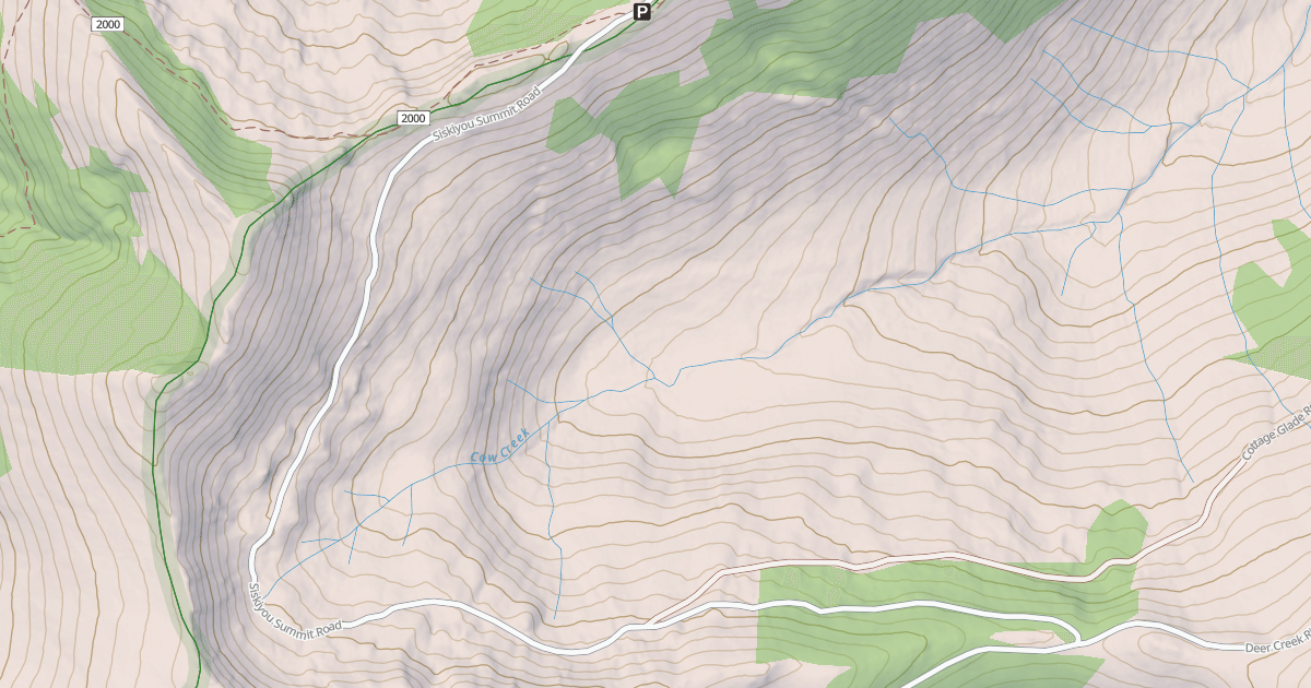 Map preview of SISKIYOU SUMMIT