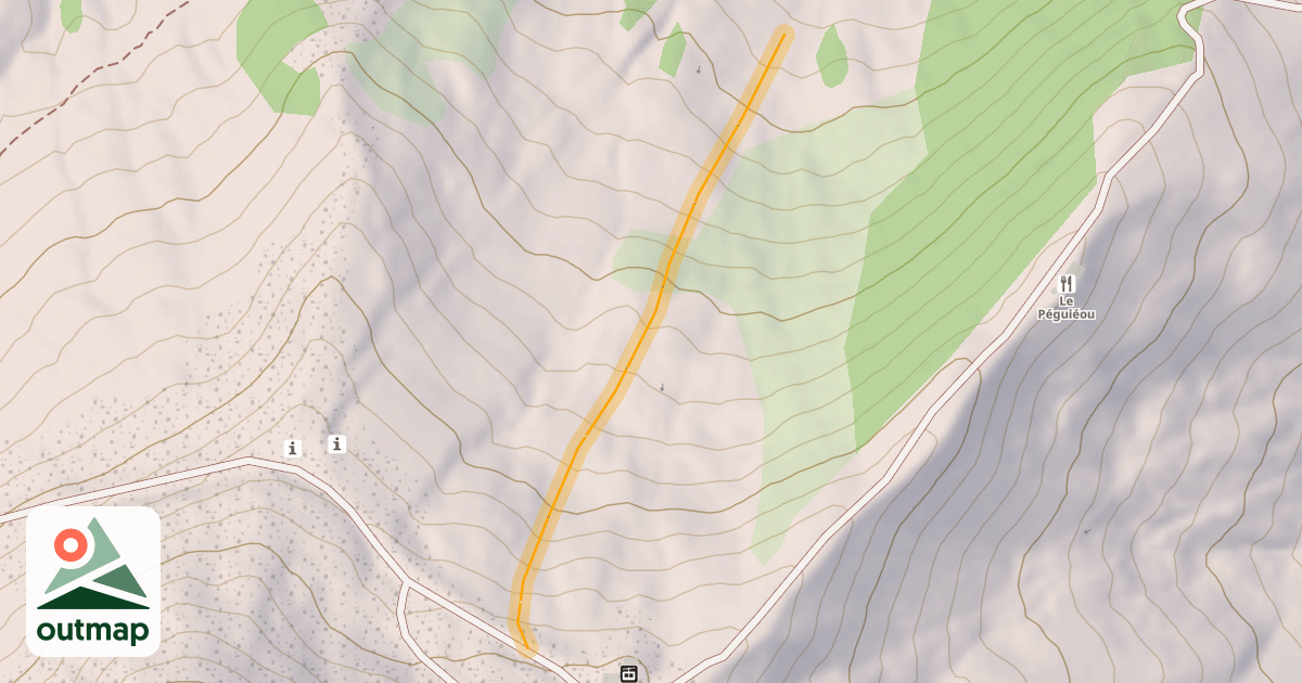 Map of Bergerie Hors Piste