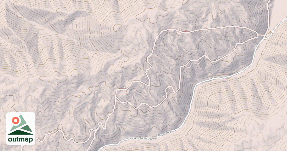 Map of ABOVE CROOKED RIVER