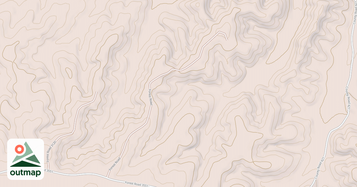 Map of CHERRY HOLLOW