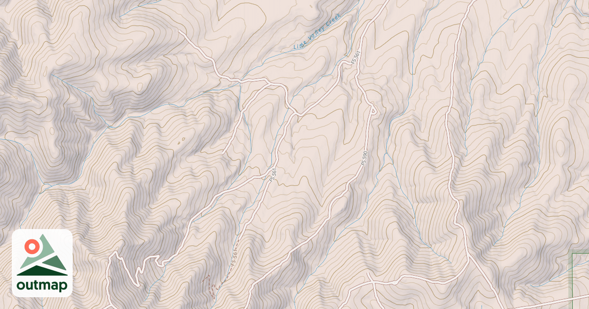 Map of LITTLE VALLEY CREEK