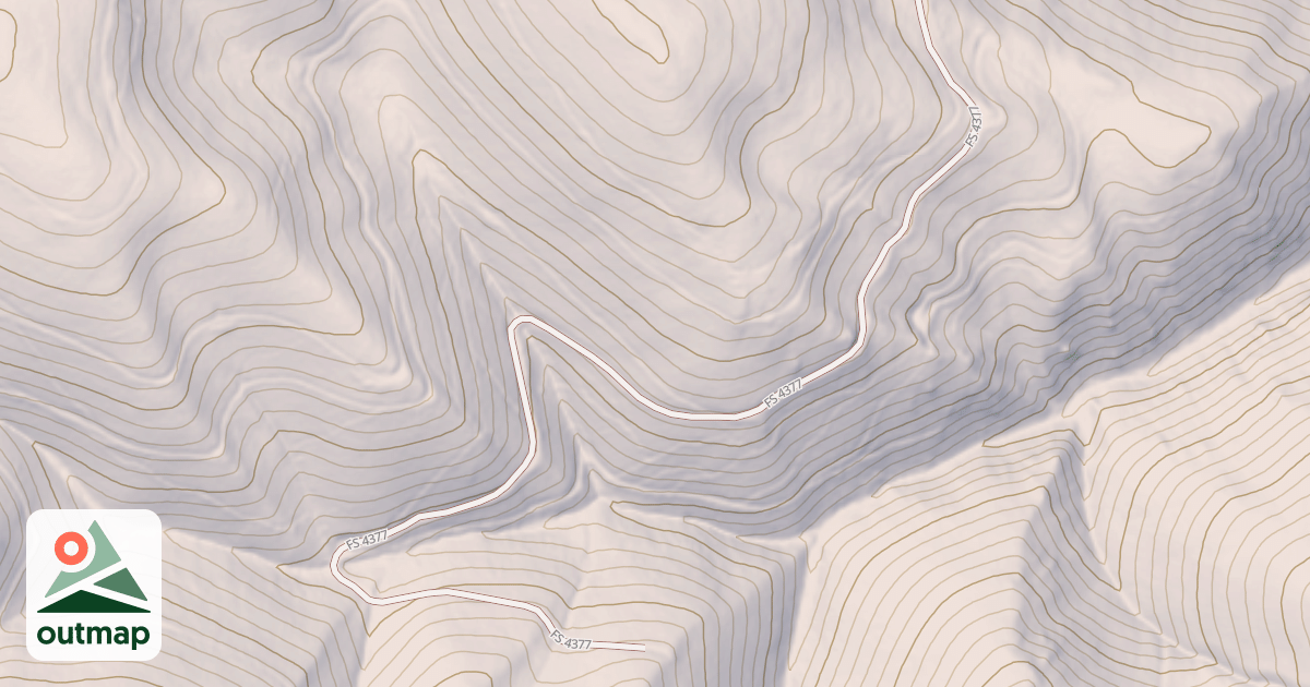 Map of EAST TYLER CREEK SPUR