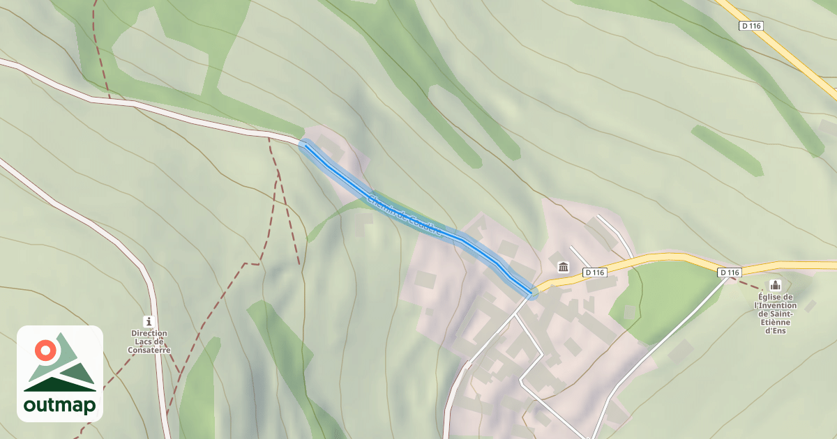 Map of Chemin de Coudère