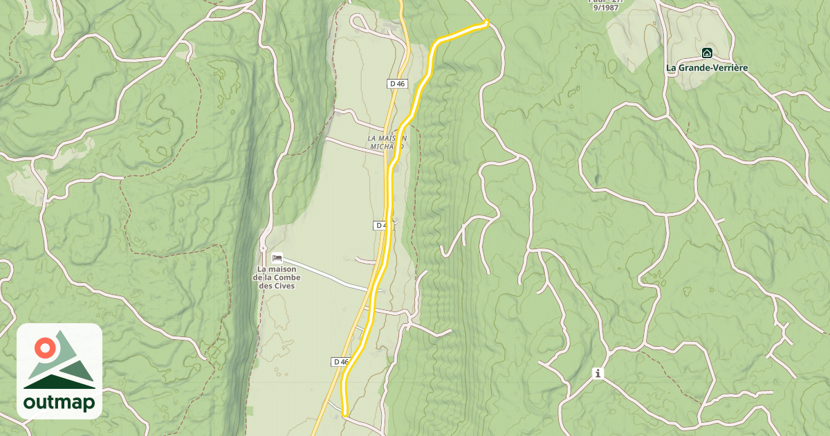 Map of Transjurassienne (itinéraire course uniquement)