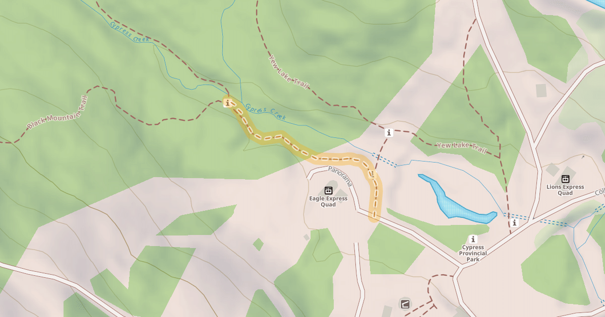 Map preview of Yew Lake Trail