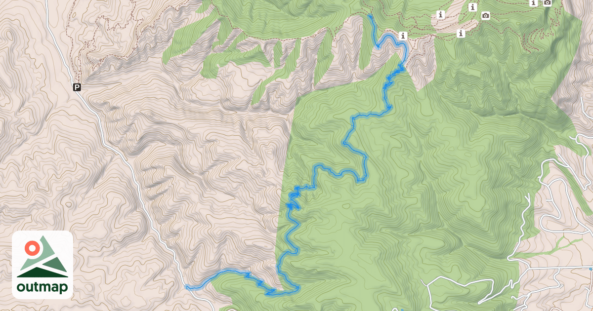 Map of Beall Trail