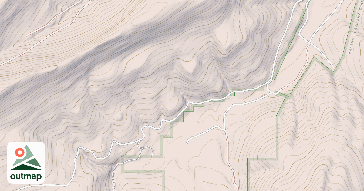 Map of Snowmobile Loop J