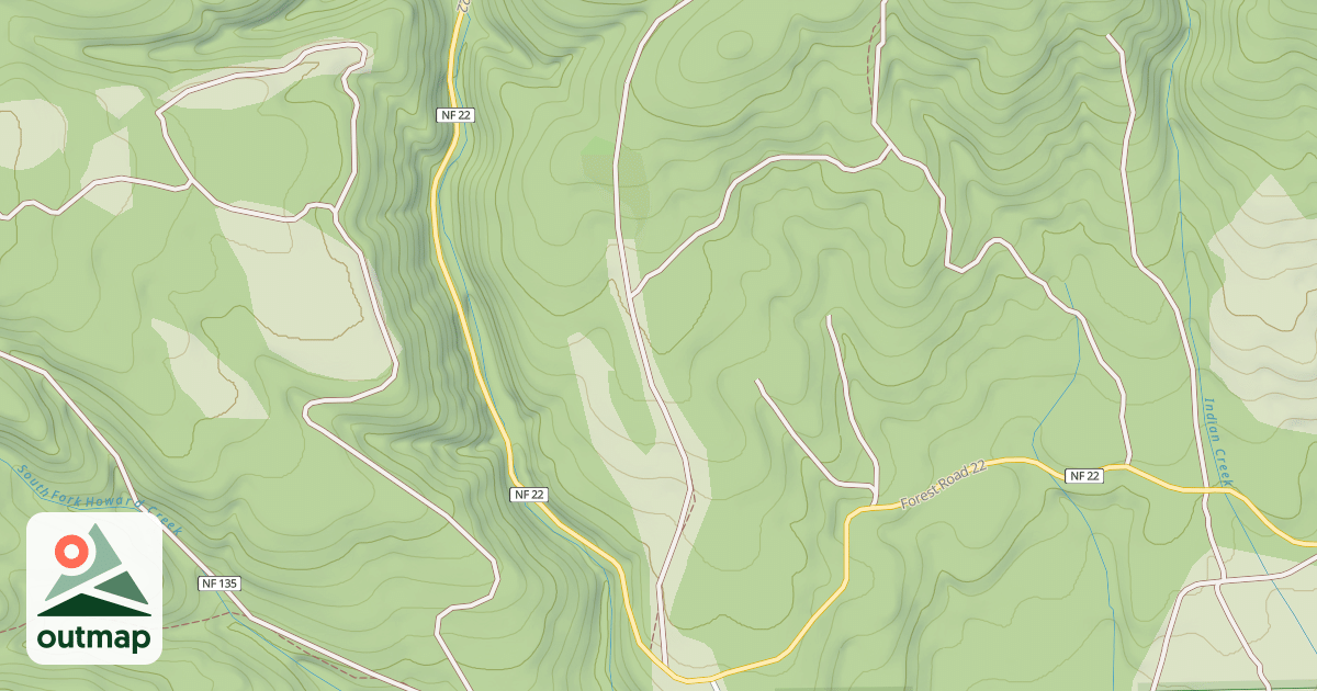 Map of USFS Motor Vehicle Use Map Roads {24973381-4ADA-489D-860F-E1904176FA98}