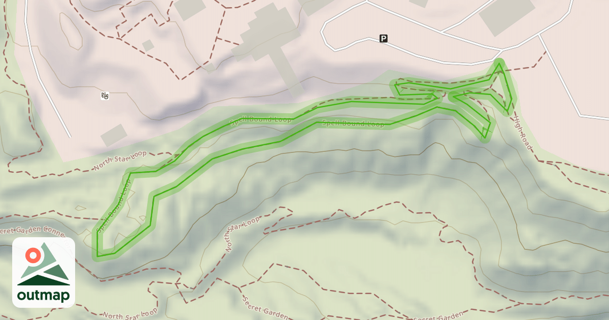 Map of Spell Bound Loop (green)