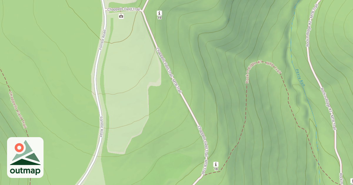 Map of Blue Knob State Park Trails