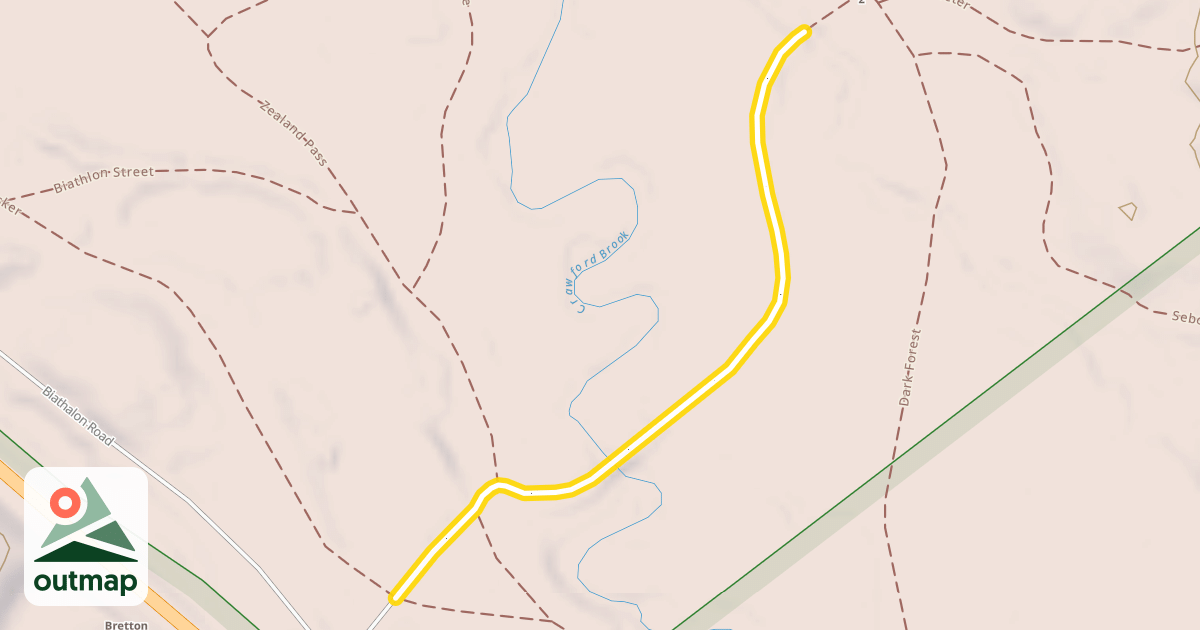 Map of Crawford's Pass