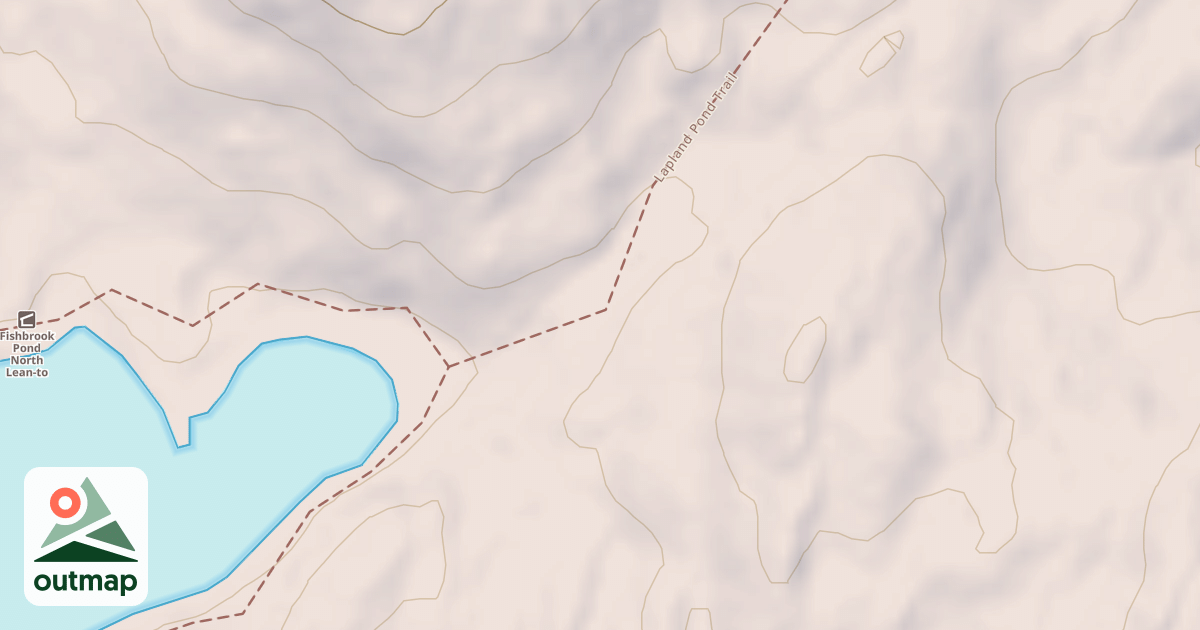 Map of Fishbrook Pond East Shore Trail