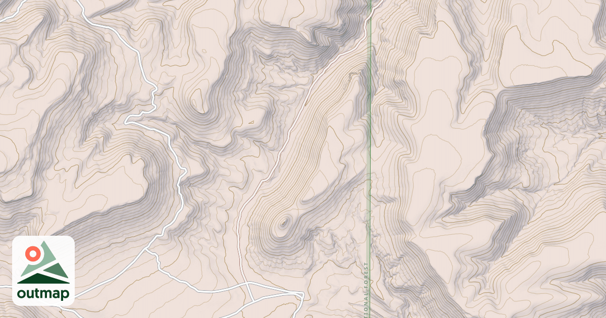 Map of CAVE GULCH