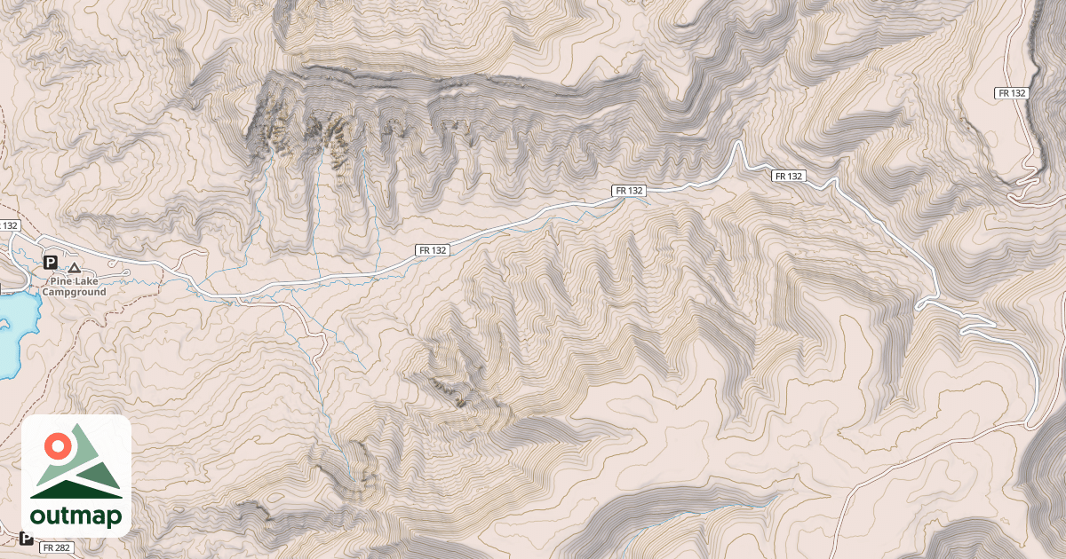 Map of BARNEY TOP