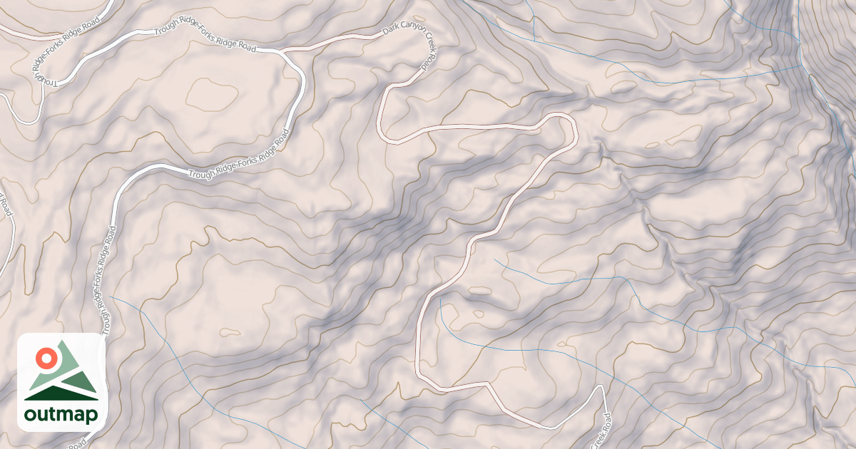 Map of DARK CANYON CREEK