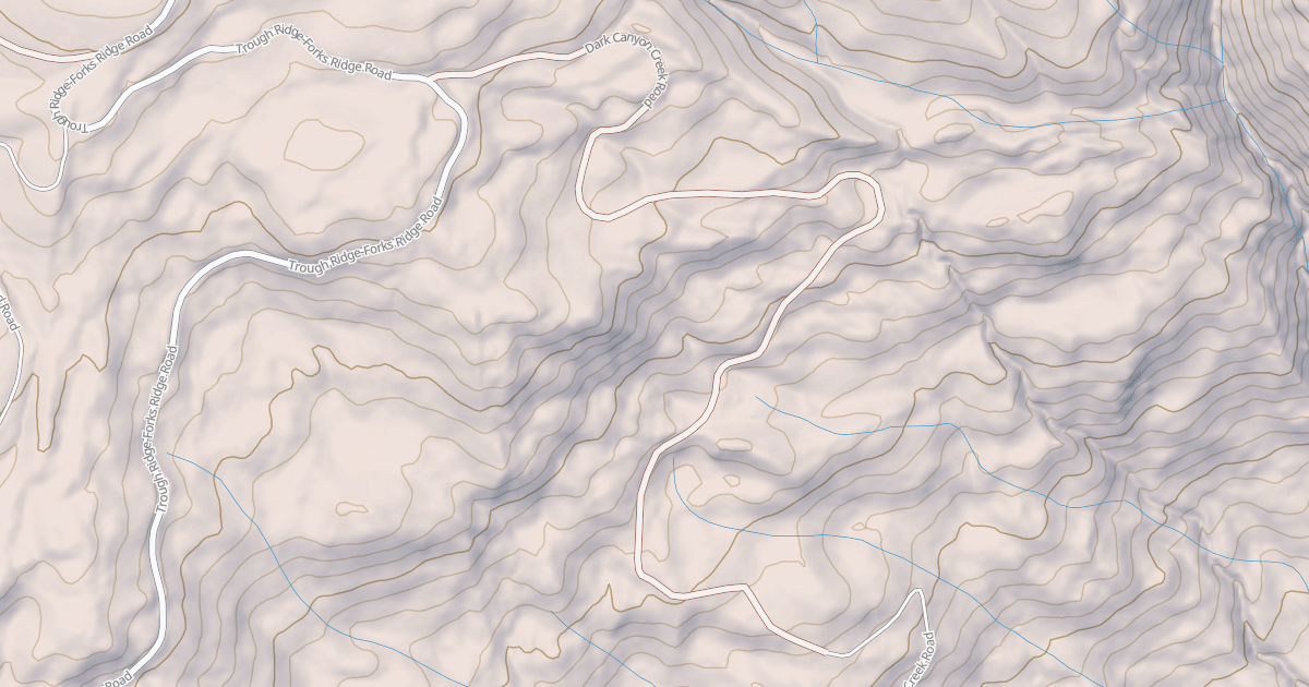 Map preview of DARK CANYON CREEK