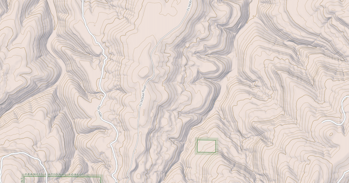 Map preview of USFS Motor Vehicle Use Map Roads {AFE819C1-4B01-4D27-8EA7-38B605E7152A}
