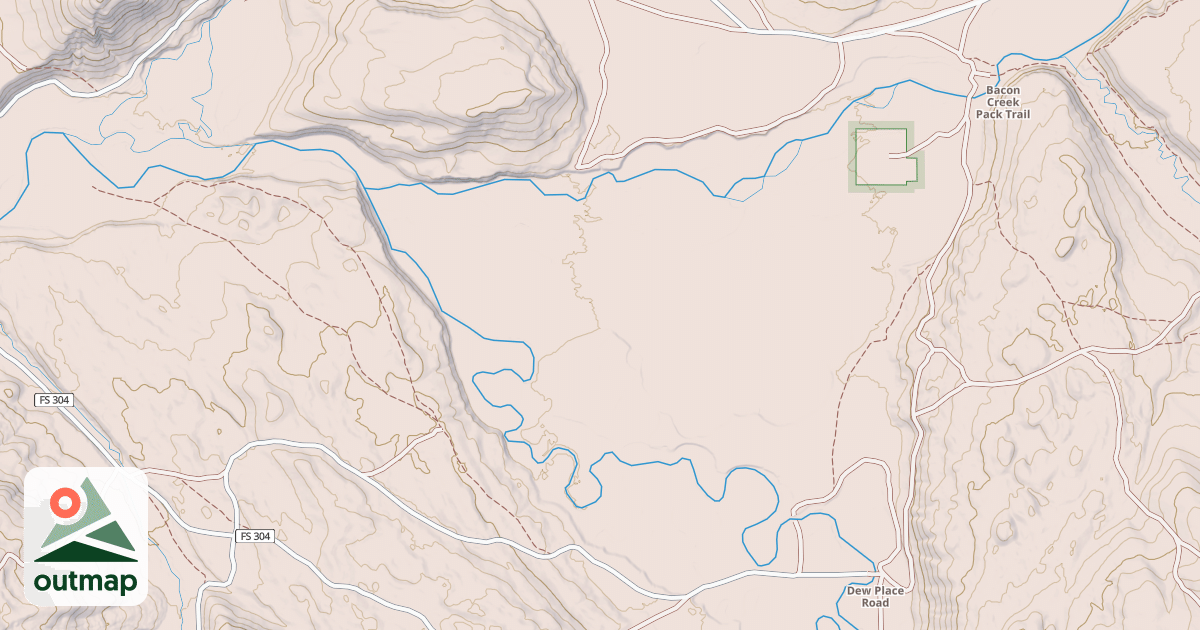 Map of DEW PLACE