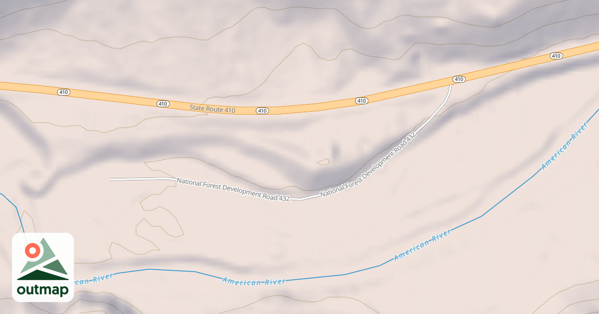 Map of AMERICAN RIVER SUMMER HOMES