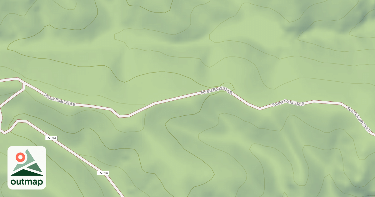 Map of ENSIGN RIDGE