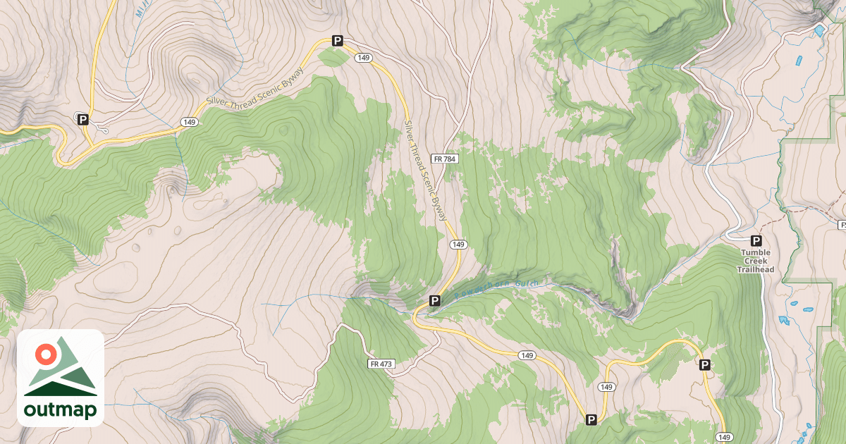 Map of POWDERHORN GULCH SNOWMOBILE