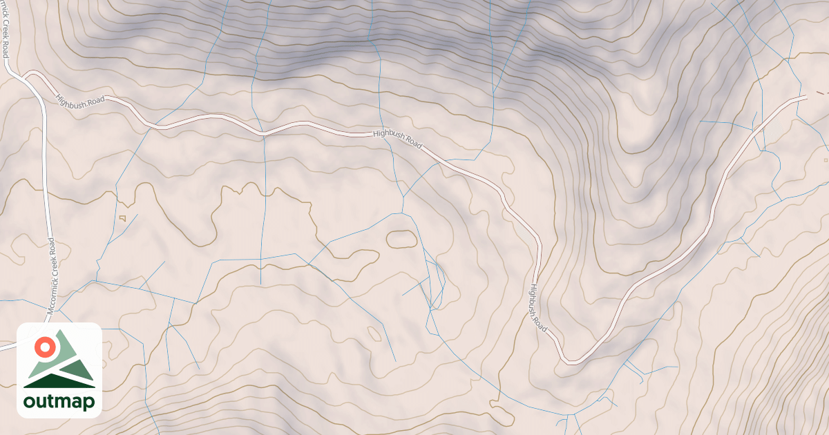 Map of HIGHBUSH