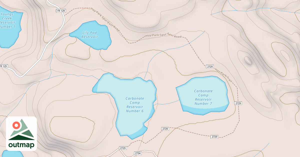 Map of USFS Motor Vehicle Use Map Trails 10029