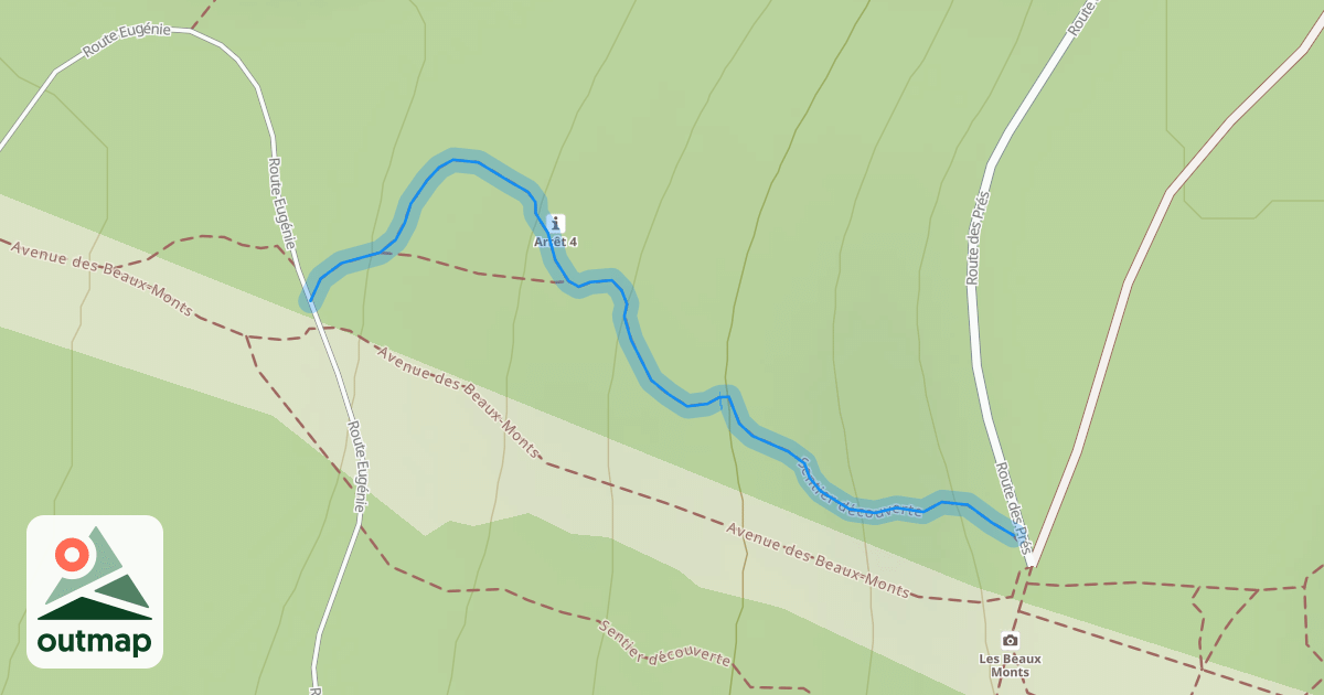 Map of Sentier découverte