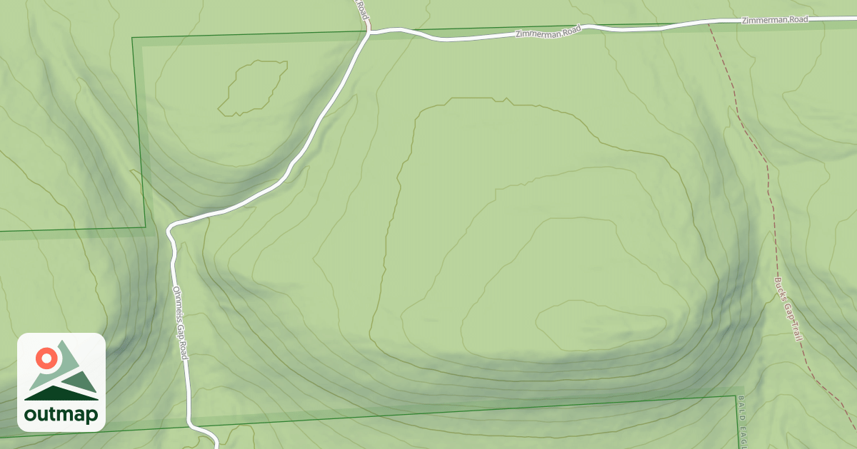 Map of Bald Eagle State Forest Snowmobile Trails