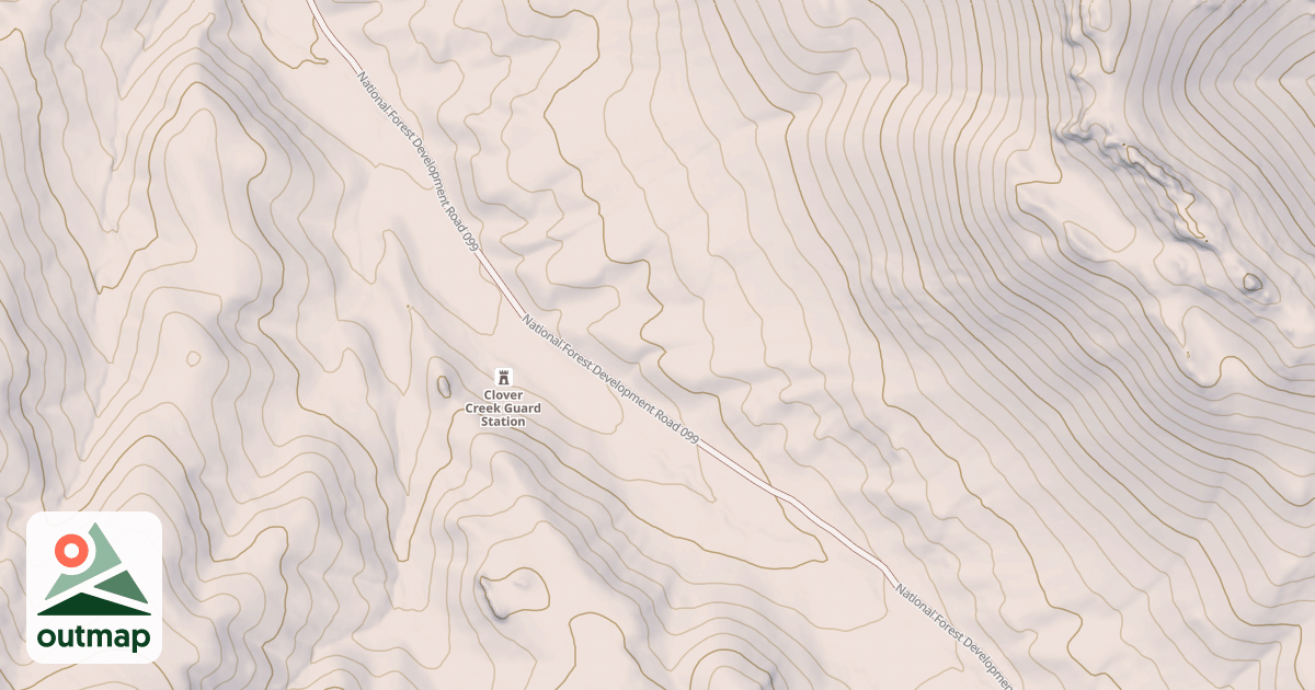 Map of CLOVER CREEK
