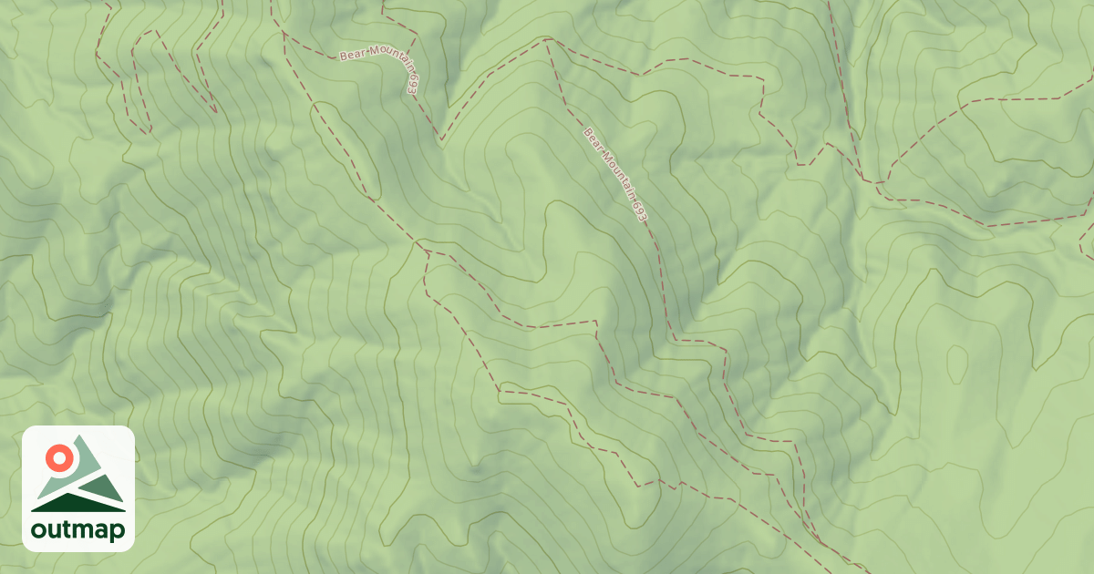 Map of Bear Mountain