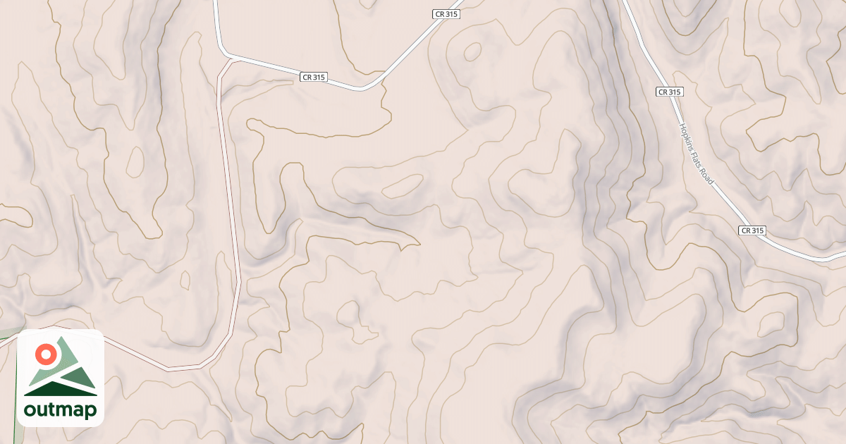 Map of HOPKINS FLAT BR 1B