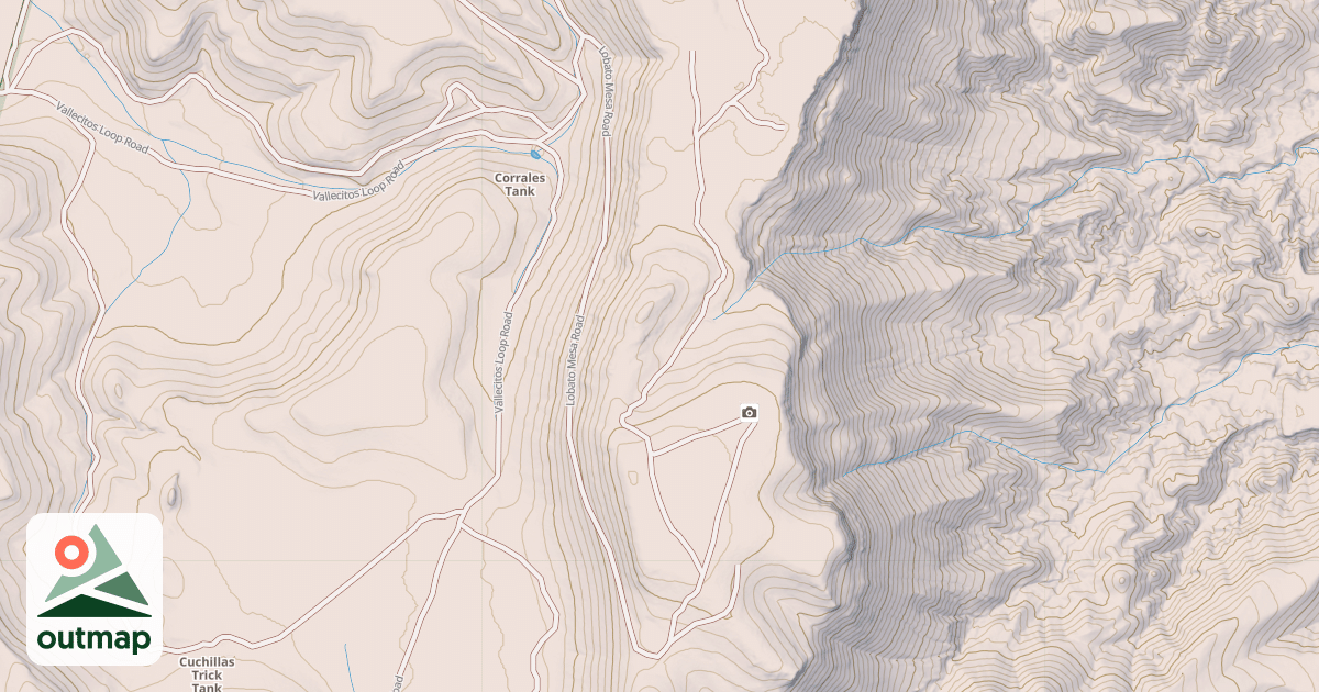 Map of LOBATO MESA