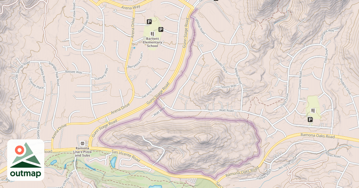 Map of Gunstage trail