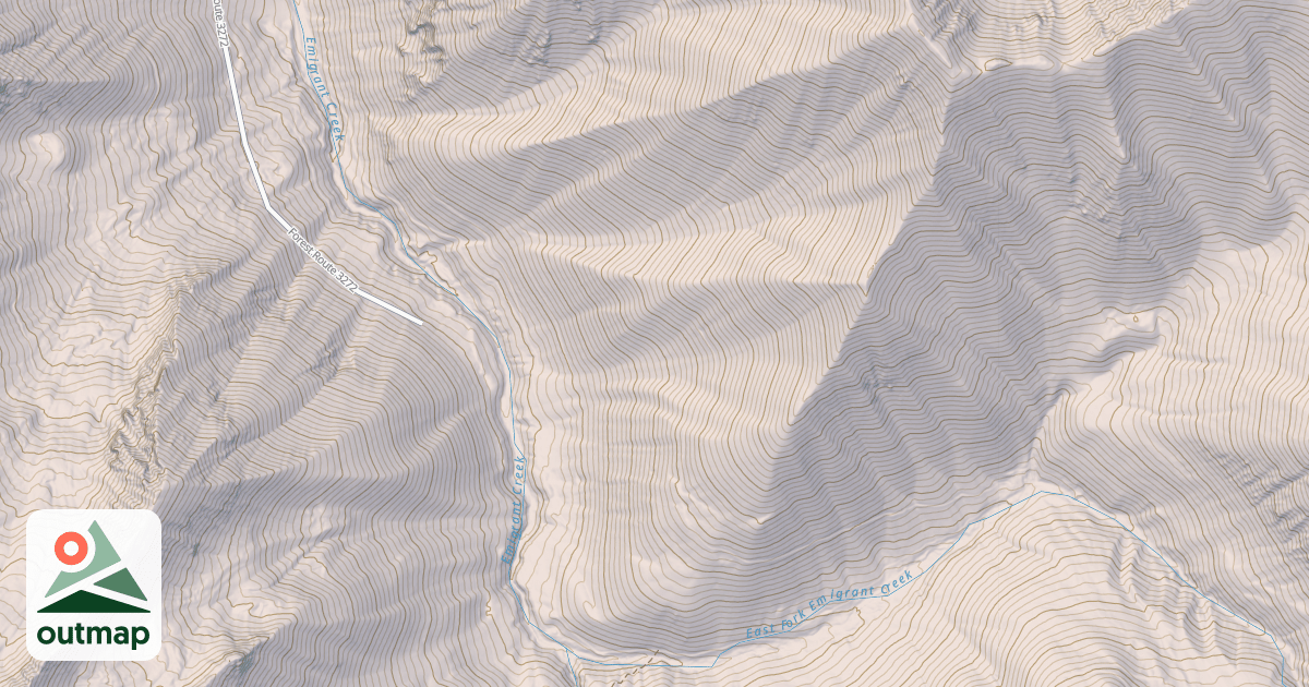 Map of EMIGRANT CREEK
