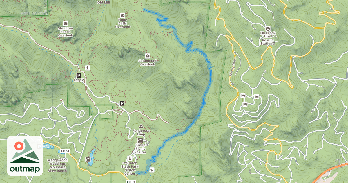 Map of Mason Creek Trail