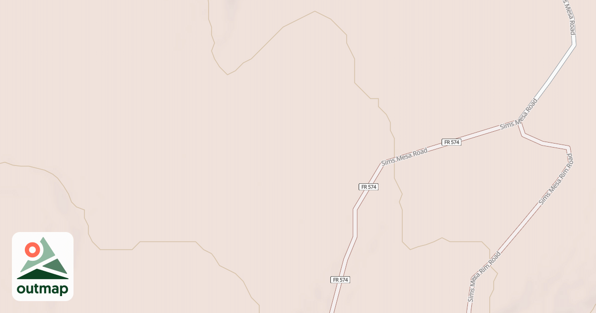 Map of Sims Mesa