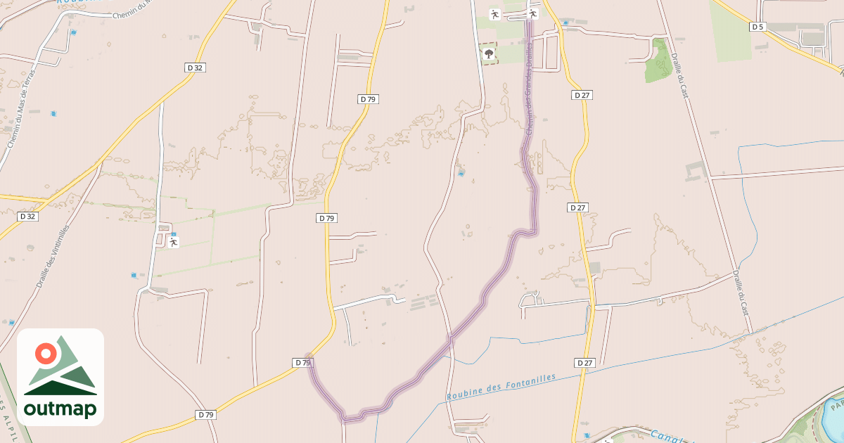 Map of Chemin des Grandes Drailles