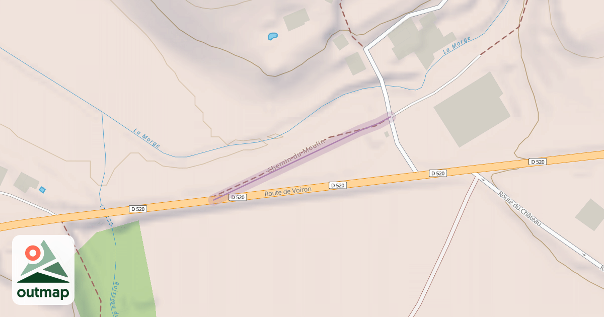 Map of Chemin du Moulin
