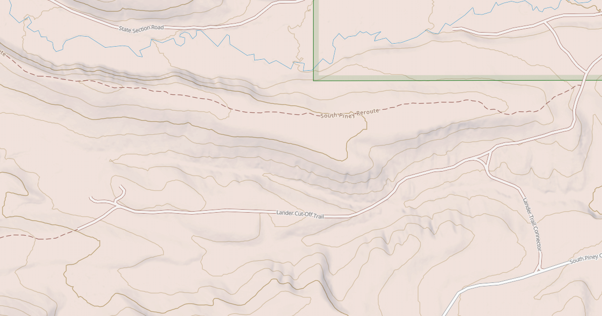 Map preview of LANDER CUT OFF TRAIL