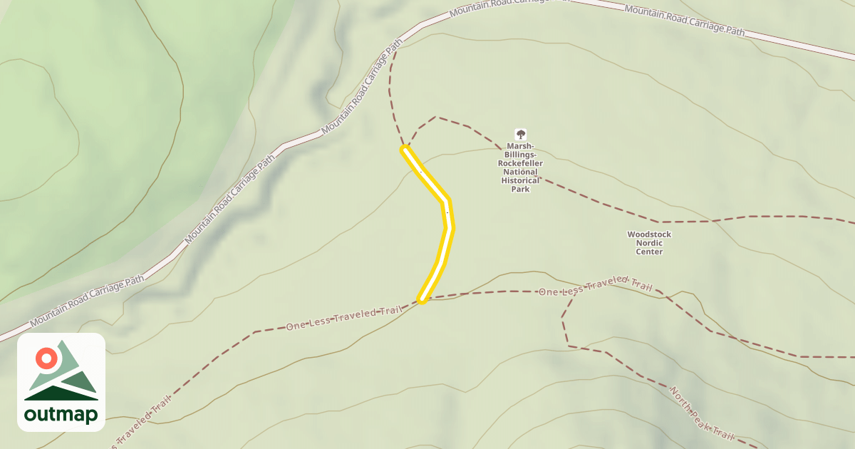 Map of One Less Traveled Trail