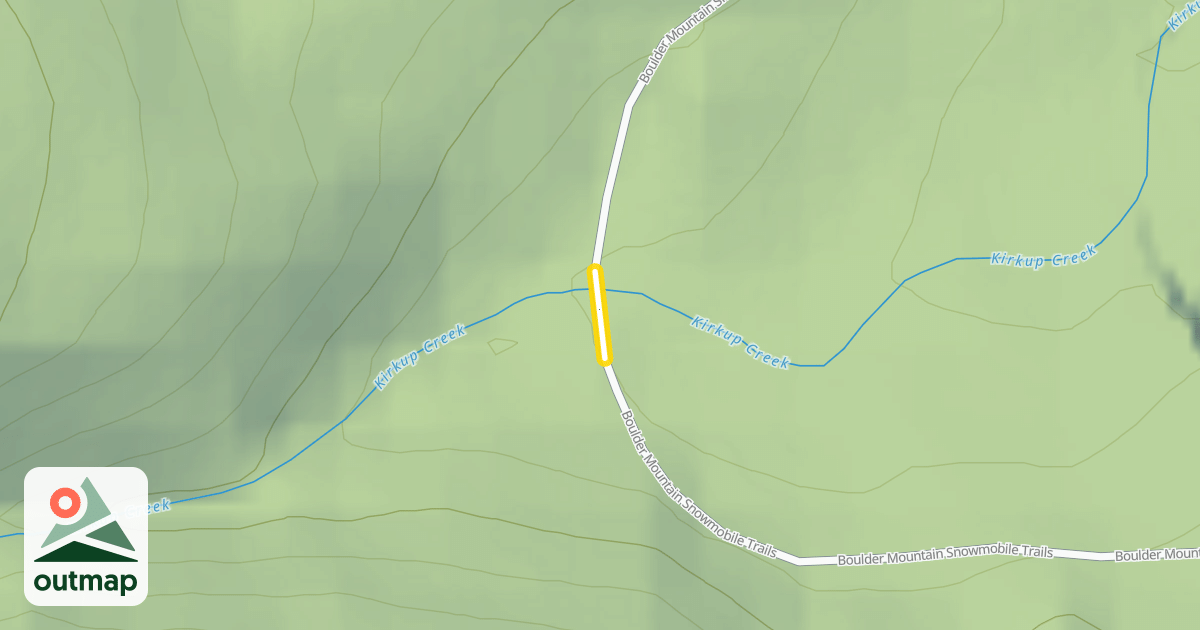 Map of Boulder Mountain Snowmobile Trails