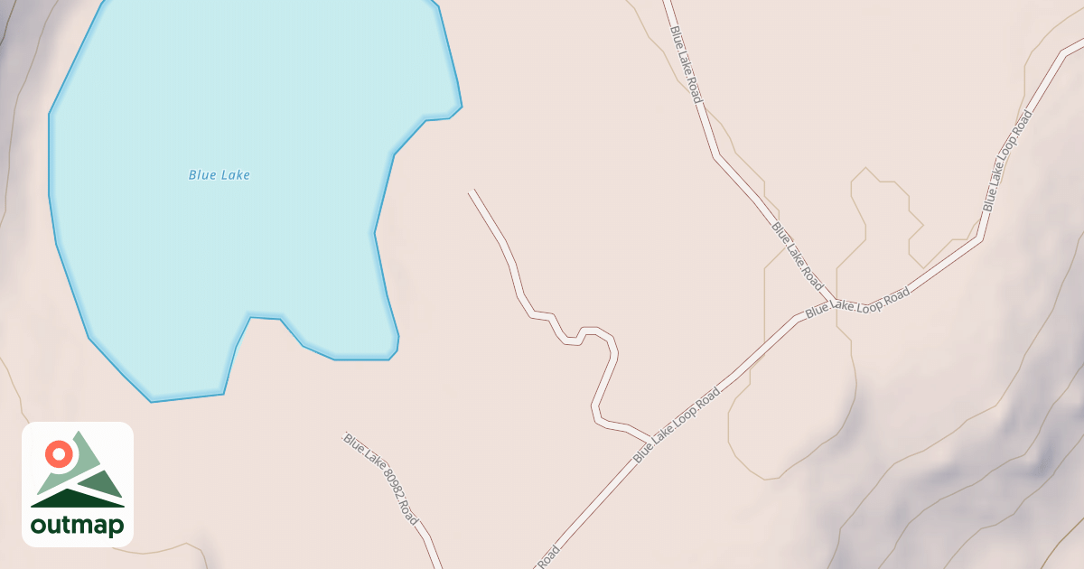 Map of BLUE LAKE 80960