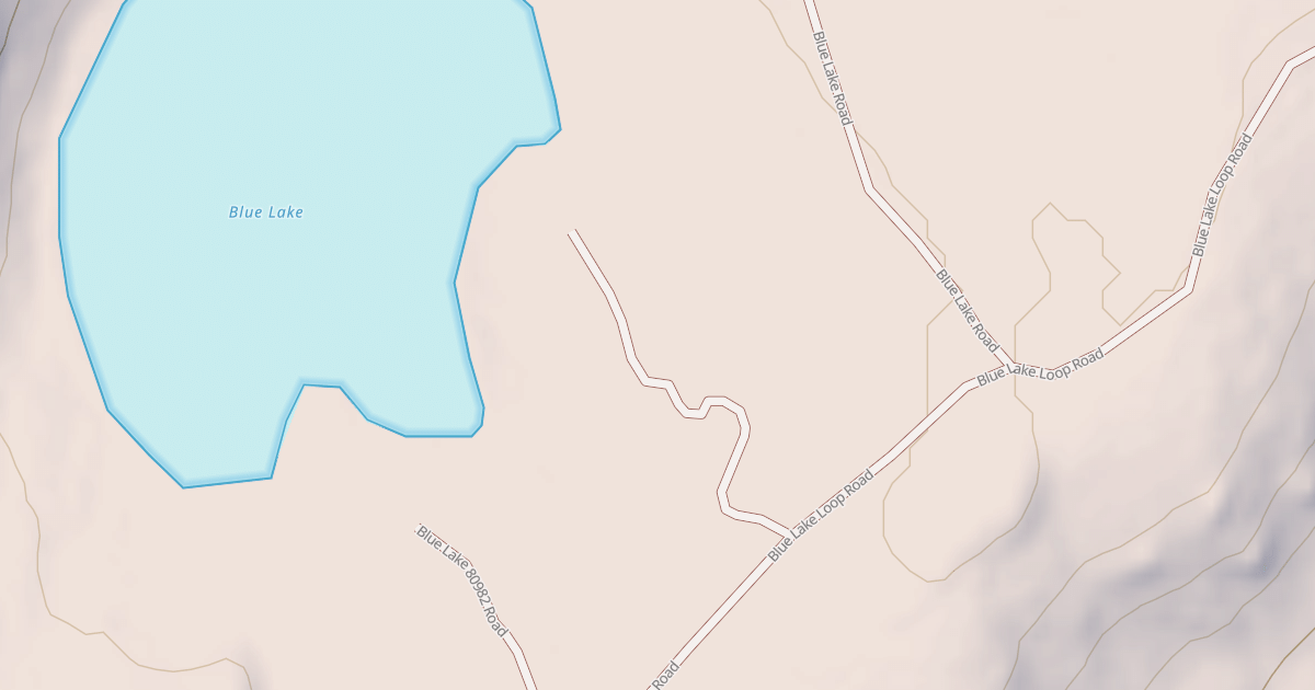 Map preview of BLUE LAKE 80960