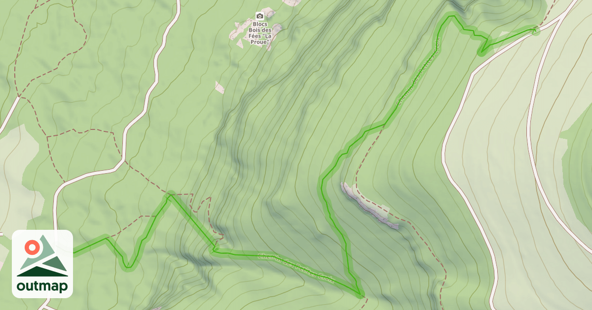 Map of Chemin des Petites Croix