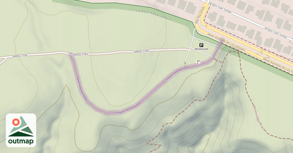 Map of Public Access Road