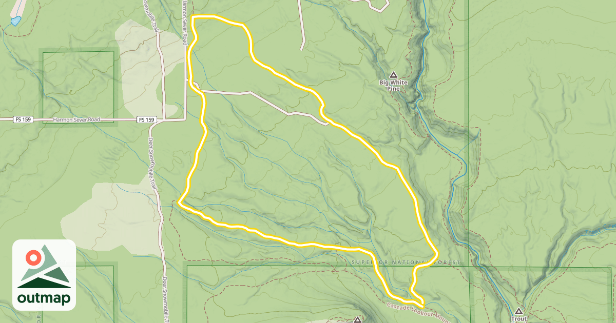 Map of Pioneer Loop Trail