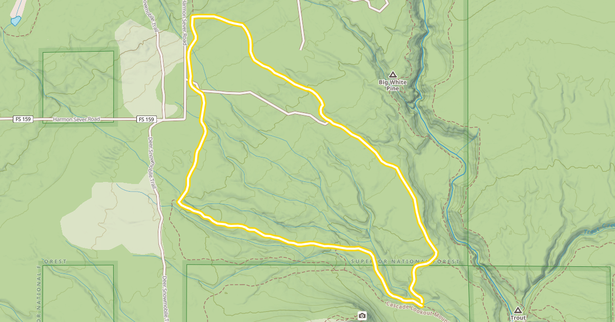 Map preview of Pioneer Loop Trail