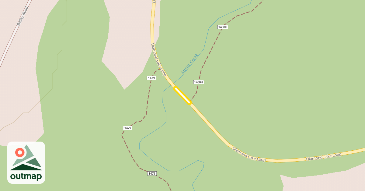 Map of Diamond Lake Loop